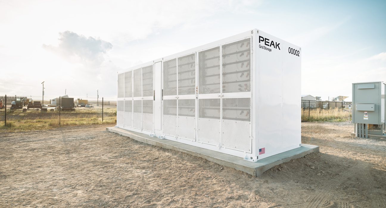 Peak Energy Grid Level Storage.