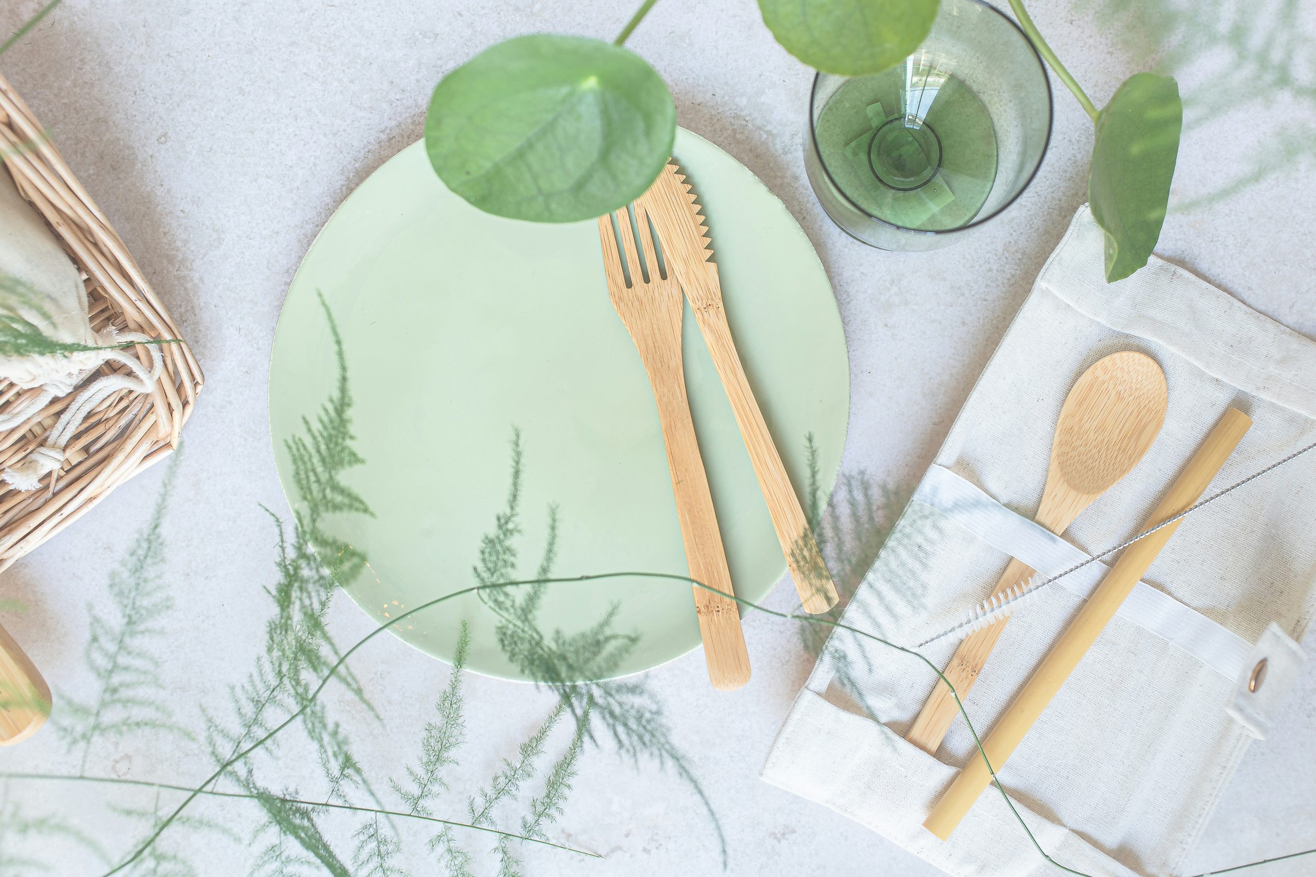 Photo of eco-friendly utensils.